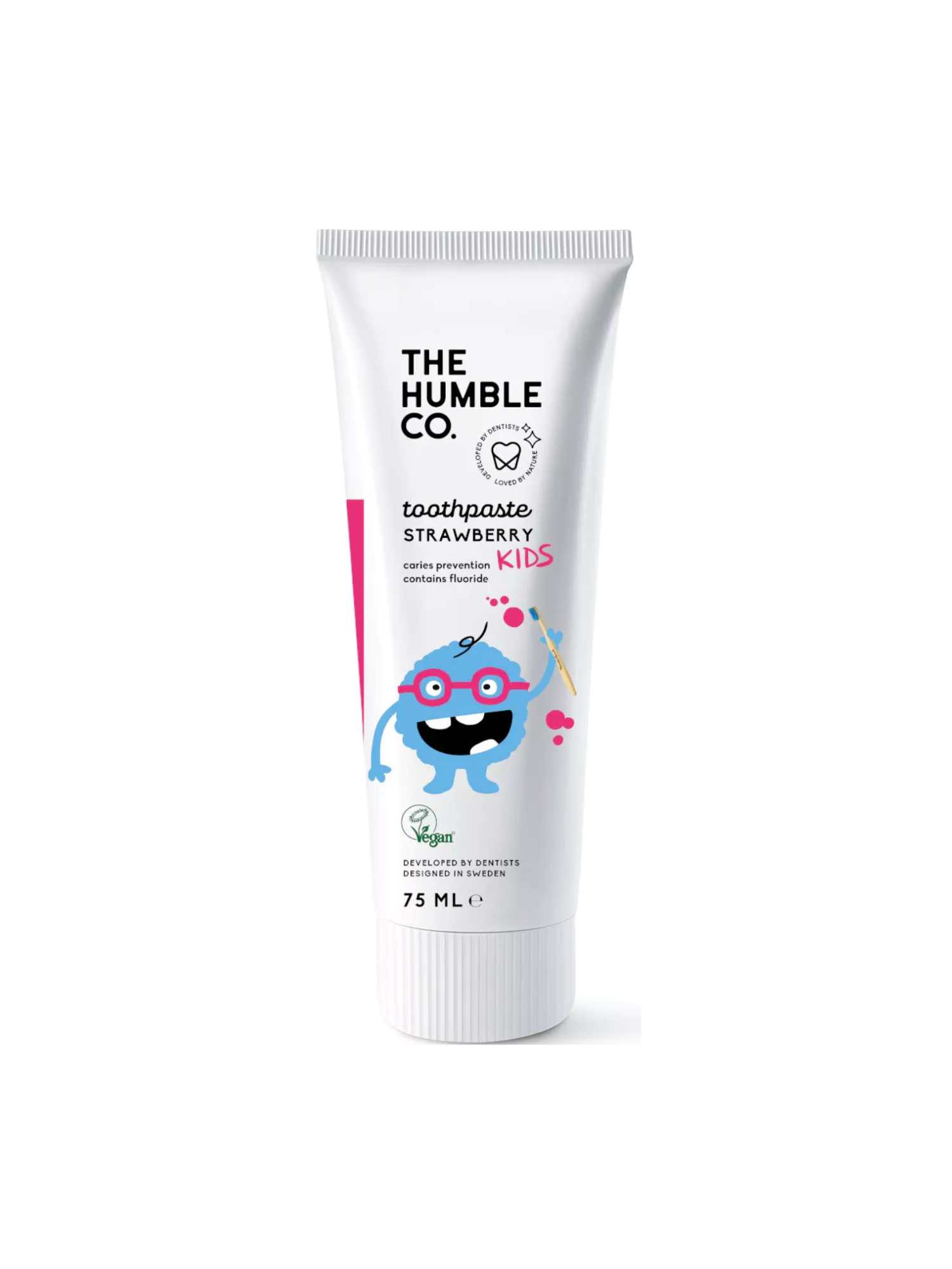 Natural Toothpaste Strawberry-Kids | Natural Toothpaste | Cinnamon with fluoride | The Humble Co. | Nourished Eco Oral Care | Natural Toothpaste| Kids Toothpaste| Tandpasta voor kinderen | tandpasta aarbei | fluoride tandpasta | The Humble Co. | Nourished