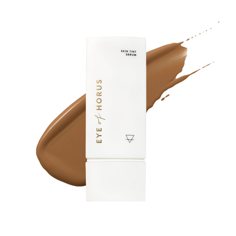Skin Tint Serum Foundation SPF15 - Tan Dune, multi-purpose, Byron Bay, Botanical face serum, Mineral sun protection SPF15, Moisturiser, Foundation, seven sacred oil,Baobab, Moringa, Abyssinian, Nigella, Hemp, Pomegranate and Marula Oil,nourish, plump and pamper your skin, essential vitamins, minerals, antioxidants, build in tint, camouflage dark spots, circles, redness or imperfections, SPF15, anti-ageing, sun protection, multi-functional, radiant, youthful glow, eyeofhorus,nourished,nourishedeu